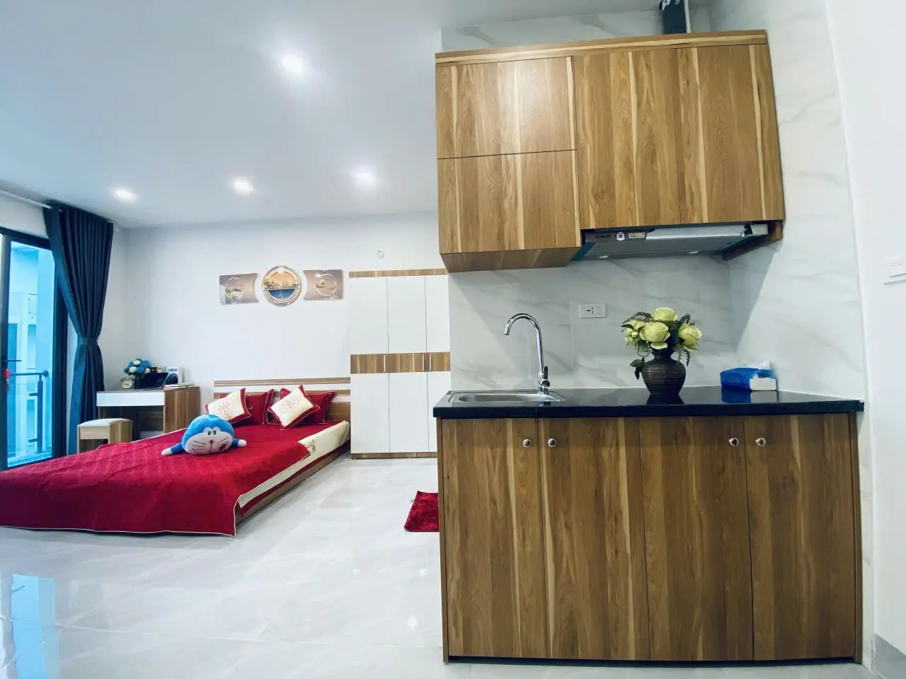 P502 - Căn hộ Studio đầy đủ nội thất, ban công rộng