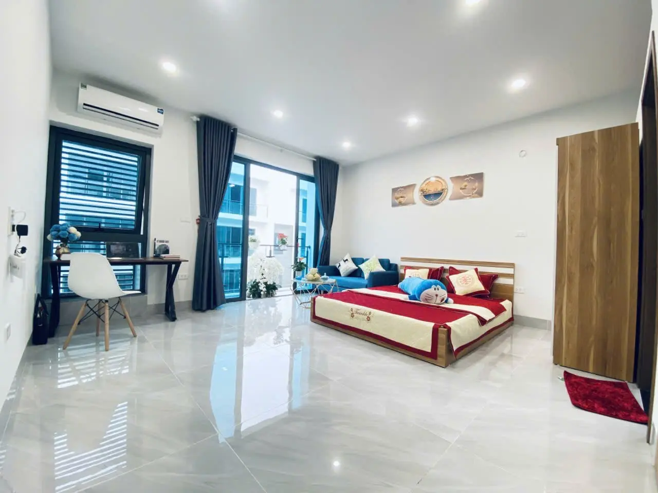 P502 - Căn hộ Studio đầy đủ nội thất, ban công rộng